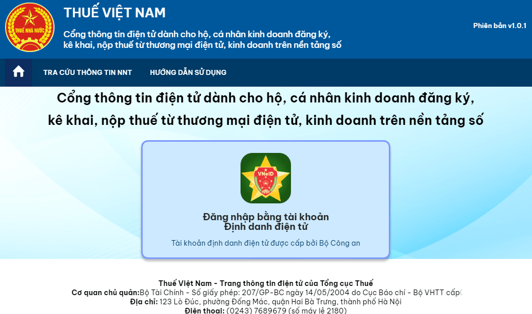 Đăng ký thuế hộ kinh doanh cá the online Đăng ký thuế hộ kinh doanh cá the online
